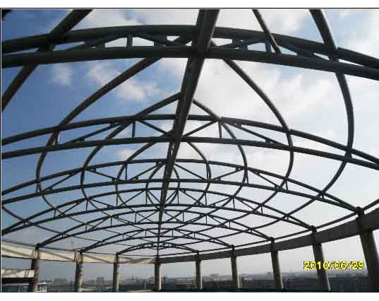 汕头中煤朔州宾馆管桁架工程